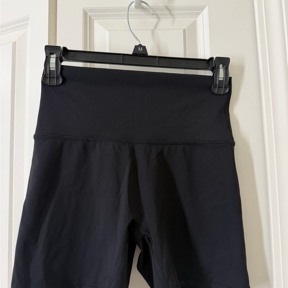 aerie Black High-Rise Bike Shorts with Wide Waistband